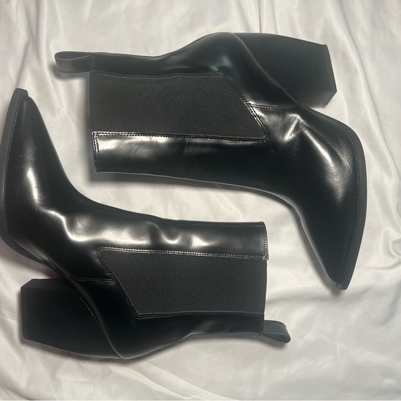 All Saints Ria Pointed Toe Leather Boots | 41 (US 11) - Picture 6 of 14